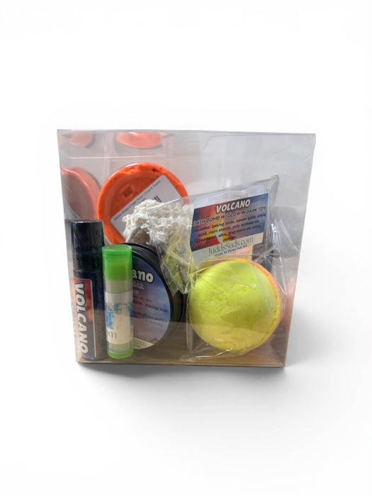 Volcano Scented Gift Basket – Tropical Citrus Bath & Body Spa Gift Set for Her
