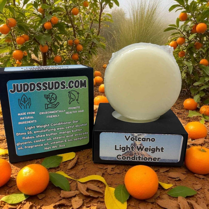 Volcano | Lightweight Conditioner Bar | 3oz | Bright Citrus, Sugared Fruit & Soft Shine