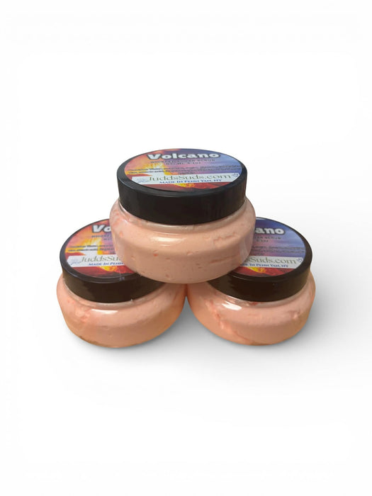 Volcano Whipped Sugar Scrub | Citrus & Tropical Exfoliating Body Polish | Hydrating Skincare | Bright, Fruity Scent