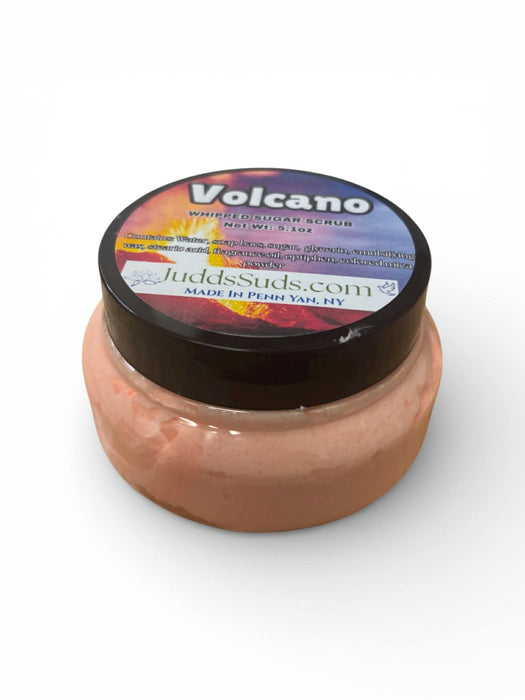 Volcano Whipped Sugar Scrub | Citrus & Tropical Exfoliating Body Polish | Hydrating Skincare | Bright, Fruity Scent